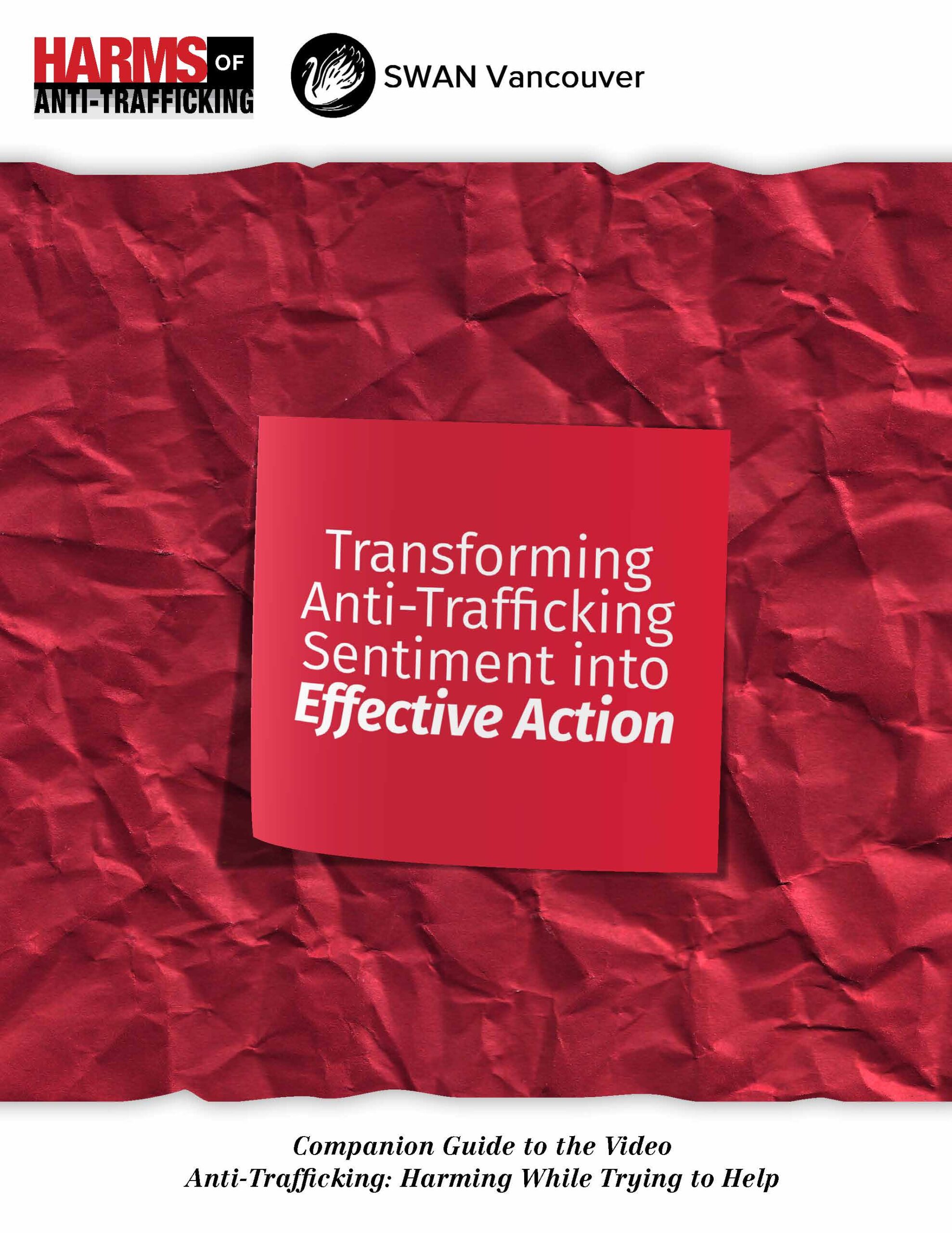 Anti-Trafficking Harming While Trying to Help guidebook