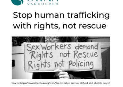 Stop human trafficking with rights, not rescue